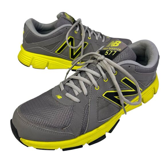 New Balance 577 Shoes Men Size 11 Gray Yellow Running Training Athletic MX577SL2 - Picture 1 of 13